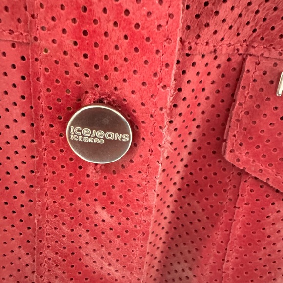 Iceberg perforated leather jacket - Picture 4 of 6